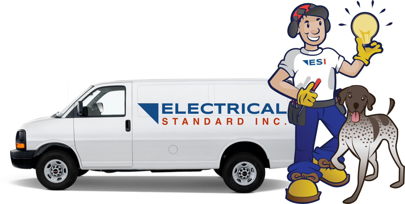 Electrical Standard Illustration with cityscape
